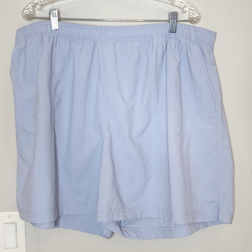 NWT Columbia Pull On Blue Active Shorts‎ 100% Nylon Plus Size 2X